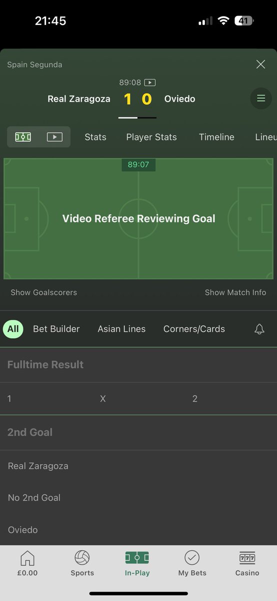 CraigHarrald's tweet image. #whenthefunstopsstop #betting #Zaragoza hate Var 😭