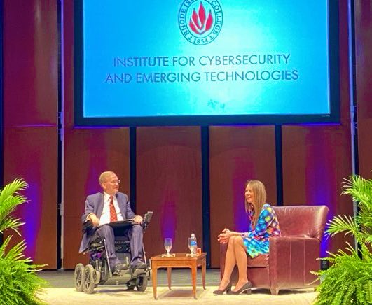 CISAJen's tweet photo. Amazing day @RICNews for the launch of @RIC_CyberInst! So impressed by the students &amp; faculty as well as the incredible line-up of RI leaders—all clearly invested in its success. A true testament to the incredible leadership of @JimLangevin, the Institute’s Distinguished Chair. https://t.co/zHoWno3aAW
