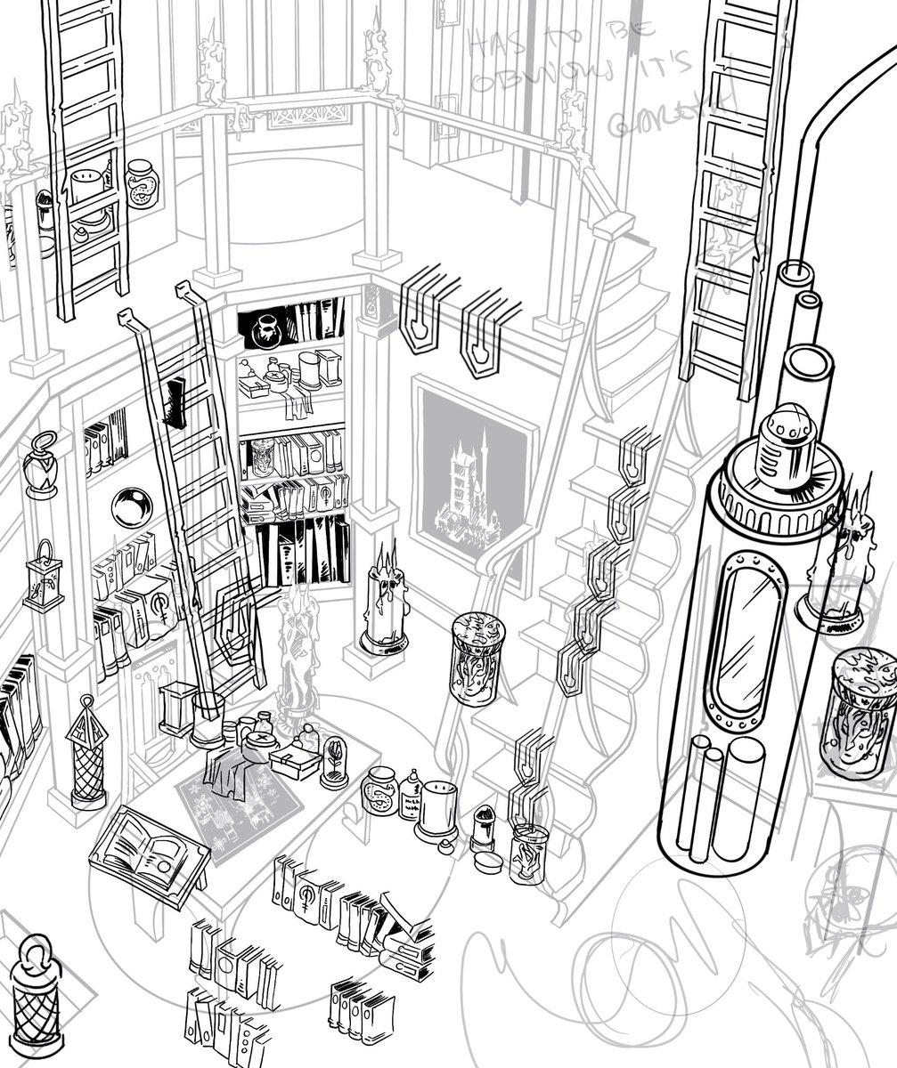 Lord Cromwell’s study. 

#comics 

@theRAIDpress <a href="/blackmouthcomic/">BLACKMOUTH</a>