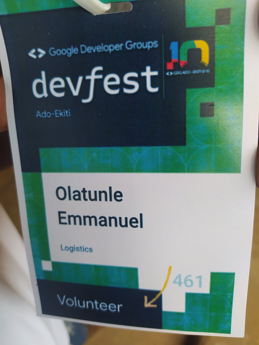 itzayomide16's tweet photo. Never to late.
DEVFEST ADO-EKITI 23, was a huge success and thanks to the Organisers, The Leads and also Volunteers who made it spicy. Another year DEVFEST in the bag with more to come.
#DevFestAdoEkiti #DevFest202
#DevFest2023
#DevFestAdoEkiti
#wtm
@gdgadoekiti
@wtmado https://t.co/n5gFILDnBg