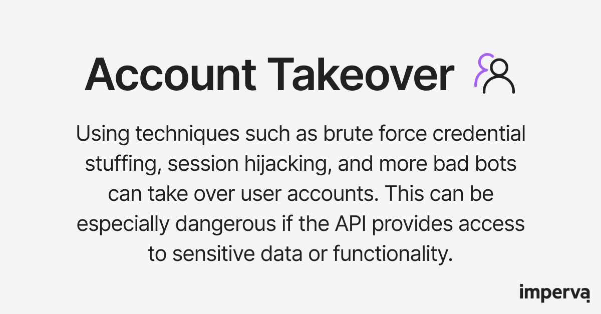 AmyMccormickGVP's tweet photo. In 2022, 35% of all account takeover attacks targeted APIs!

See this @Imperva infographic to learn how else automated threats target APIs to abuse business logic and compromise accounts: https://t.co/ALFjRYoGu3

#APISecurity #Cybersecurity #BotManagement https://t.co/QlQrP1ZtVl