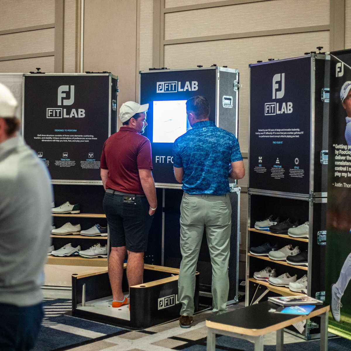 FootJoy's tweet photo. Get Involved. 🤠
Team FootJoy was in attendance for @NoLayingUp's 4th Annual Nest Invitational Tournament in Frisco, Texas.
Each competitor in the field had a chance to experience #FJFitLAB, where they got dialed-in to the perfect pair of shoes.
#1ShoeInGolf https://t.co/zBZ80lKsRY