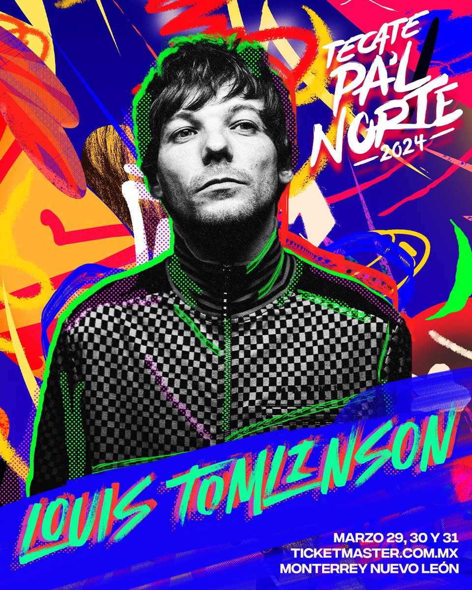 ¡Louis Tomlinson! ☄️ La inigualable voz del cantante británico sonará por primera vez en #TecatePalNorte 🔥 📍29, 30 y 31 de marzo | Parque Fundidora 🎫 Boletos disponibles a partir de mañana 7 de noviembre a las 14:00hrs a través de Ticketmaster