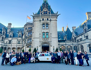 The National Council of County Association Executives (NCCAE) visits the Biltmore Estate during the NCCAE annual meeting in Buncombe County, N.C. WCCA Executive Director Rieman is shown here with his counterparts from across the country.