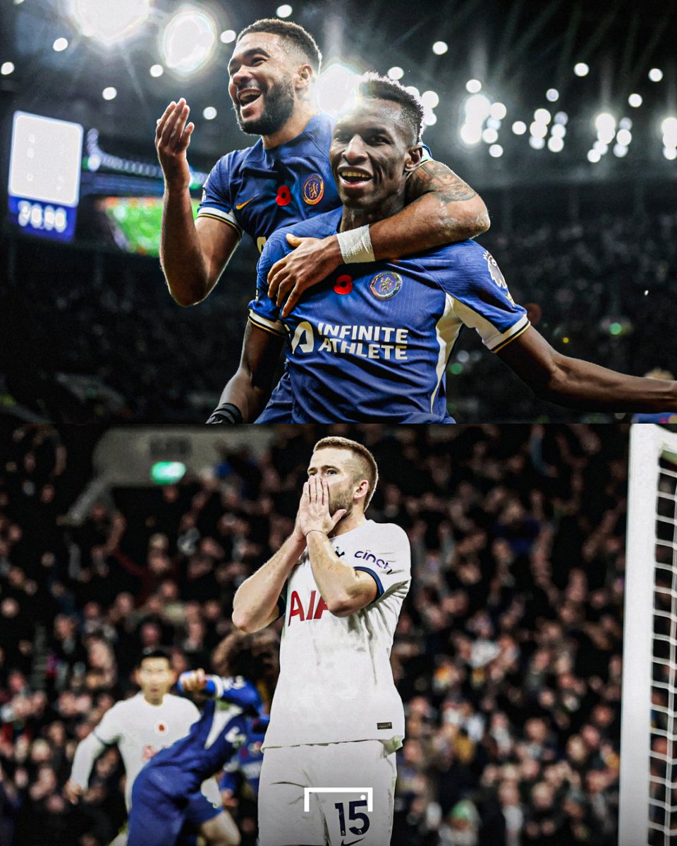 goal's tweet photo. CHELSEA END TOTTENHAM'S UNBEATEN RUN IN THE PREMIER LEAGUE 🤯 https://t.co/bFMw2xuzJG