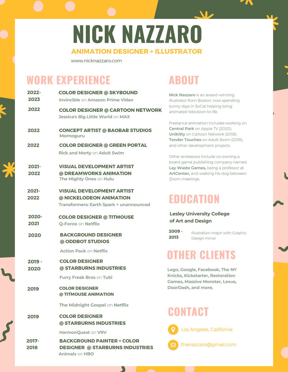 Nick Nazzaro is Looking for Work! tweet media