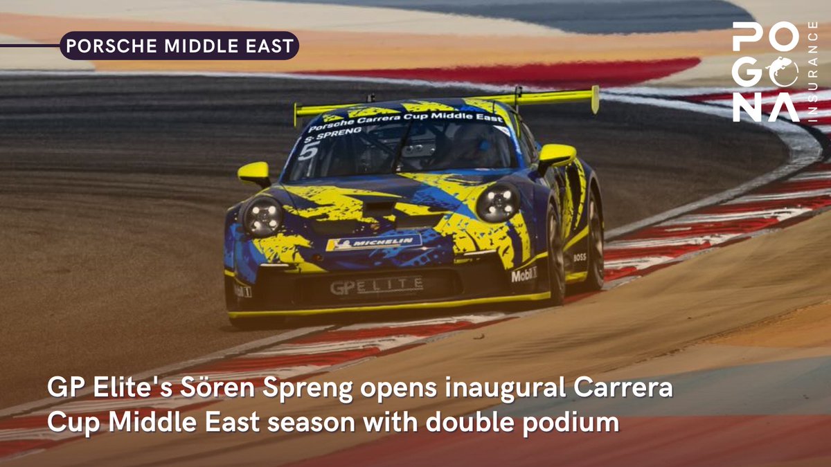 The Porsche Carrera Cup Deutschland - in which Sören Spreng won the Pro-Am championship - has only just concluded and the GP Elite driver has already been to Bahrain for the first ever round of the Porsche Carrera Cup Middle East, taking P2 and P3 in his class. #CarreraCupME