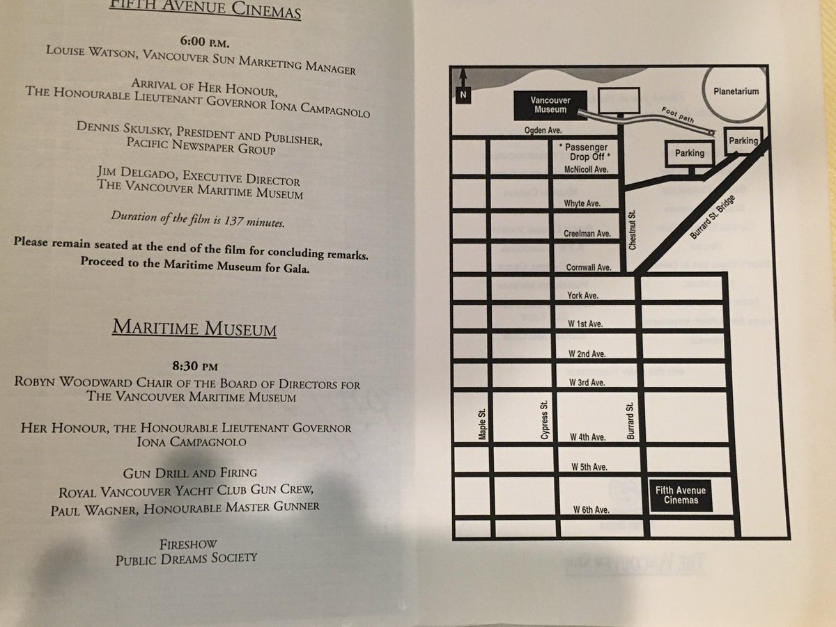 Count3D's tweet image. 20 years ago today in Vancouver, I was lucky to see a special premiere for the great Oscar-winning sea drama MASTER AND COMMANDER: THE FAR SIDE OF THE WORLD at Fifth Avenue Cinemas. @PatrickGman and Iona Campagnolo in attendance. Superb, holds up! #masterandcommander