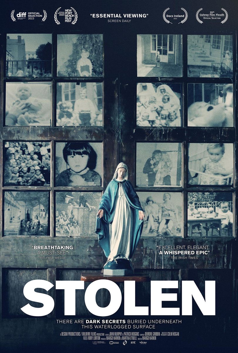 Watched Stolen, the documentary on Ireland's mother and baby institutions, in the Strand Omniplex. Derry filmmaker @MargoHarkin has put the survivors at the very heart of this beautifully composed film; their unflinching testimony is powerful and almost unbearably moving.