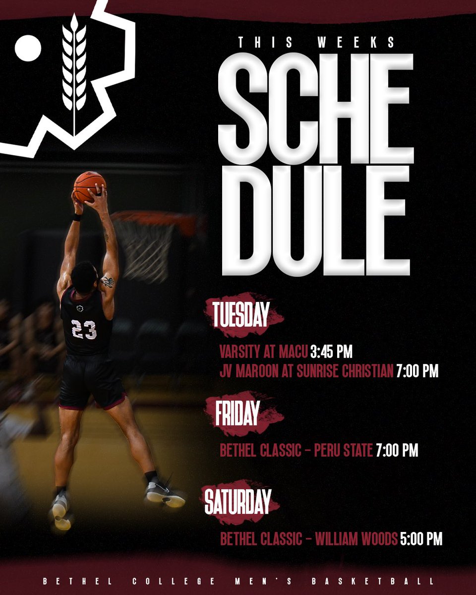 This weeks schedule 🗓️ 

#ThreshersMBB x #WithItOrOnIt