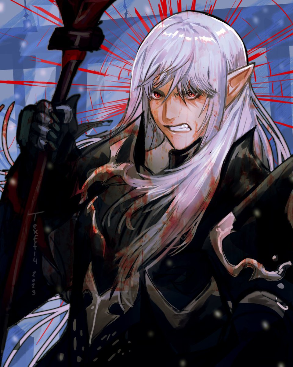 TexFF14's tweet photo. The Azure Dragoon with crimson tints

#FFXIVART https://t.co/LWVTazITV4