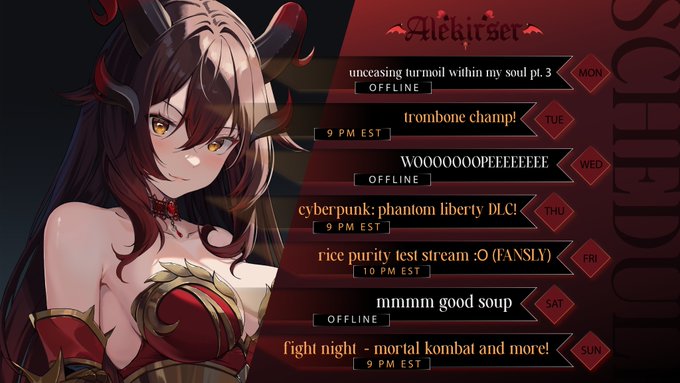 MY SCHEDULE FOR THIS WEEK!! (NOV 6 - 12)

we've got some bangers this week i feel

? mireiyume https://t