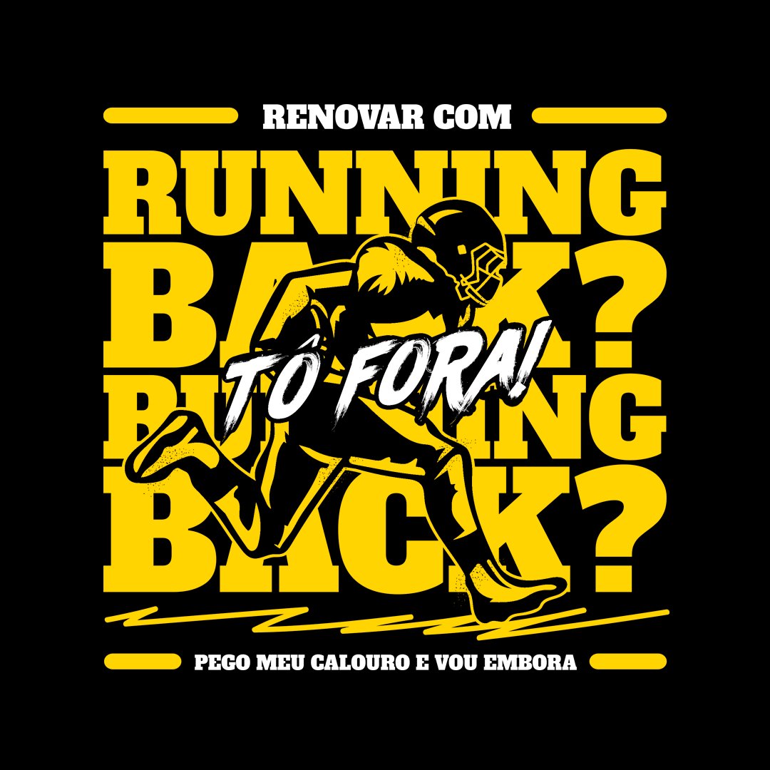 usecaphead's tweet photo. E aí, quem topa renovar com Running Back? 😂🏈

Camiseta super exclusiva CapHead® em parceria com o pessoal do @profootballbr  e o dono da icônica frase e modelo da camiseta @deivischiodini 😂

>>> https://t.co/O3mSimHrro https://t.co/Q7Mylrnzai