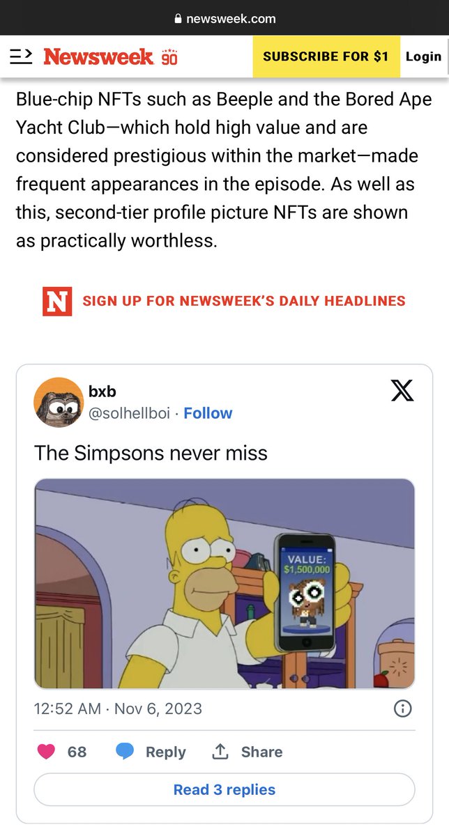 chainszy's tweet photo. i thought this was a meme all day, until i just checked @Newsweek 😂 https://t.co/FwY2I1d4yC