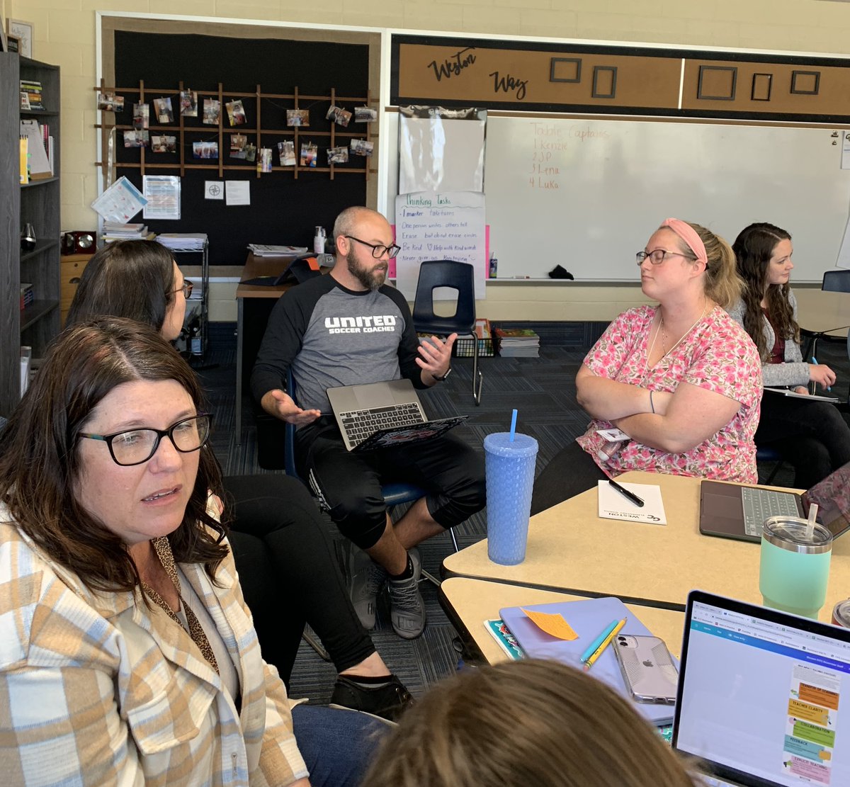 mrsgue1's tweet photo. High Impact Teaching Strategies on the agenda today! This crew showed up prepared to share their learning and to listen and learn from each other. #CollectiveTeacherEfficacy #WestonProud #WestonWay https://t.co/J86FNZsXwb
