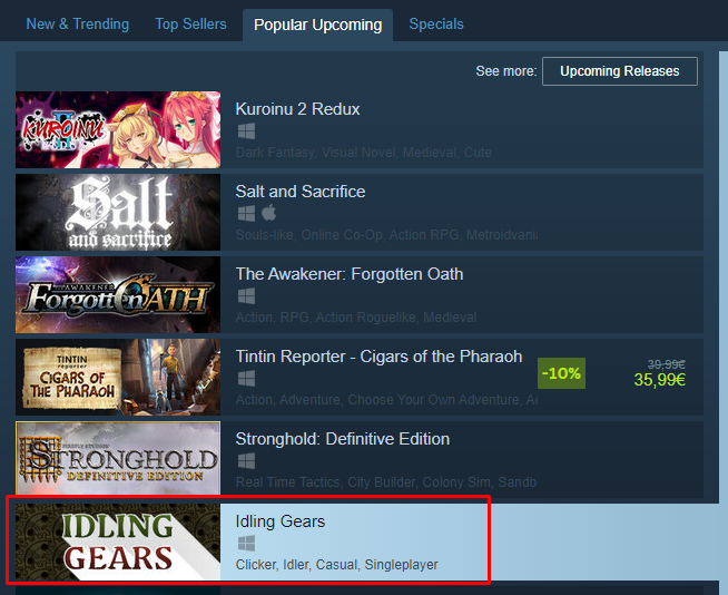 guilemus_'s tweet photo. Less than 24 hours away from my #indiegame to release!

Can't believe number 6 on the upcoming popular!!

#indiedev #GameMaker

https://t.co/LjoIu5dgTS https://t.co/CKpnpDXLVv