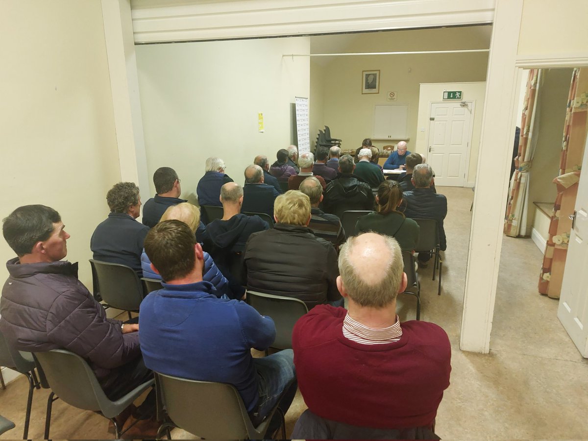 AGM season is officially on with a great turnout of @IFAmedia Ballyragget members tonight for their branch AGM. #IFAelection23