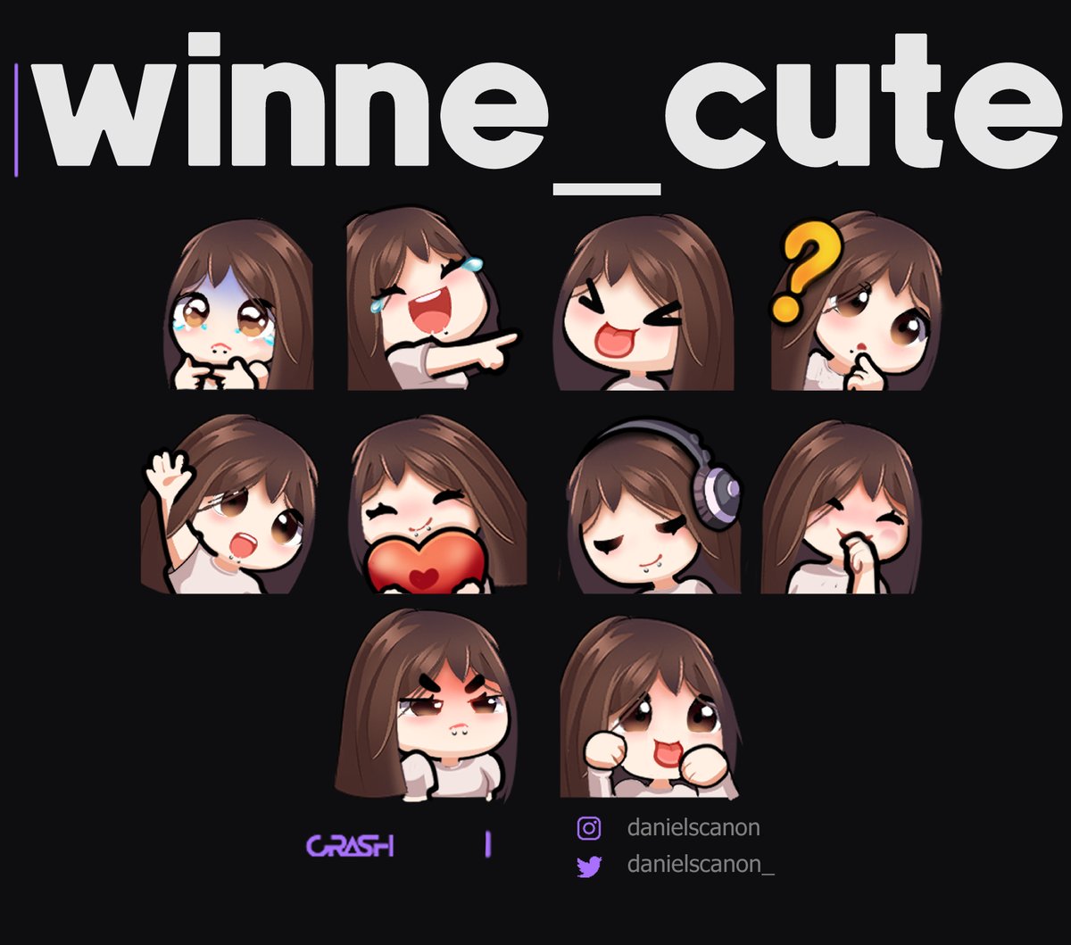 Emotes for twitch
 @winnie33517045

#Commission #commissionsopen #twitch #twitchstream #twitchstreamer #emote #comisiones #banner #Layout #bagdesign