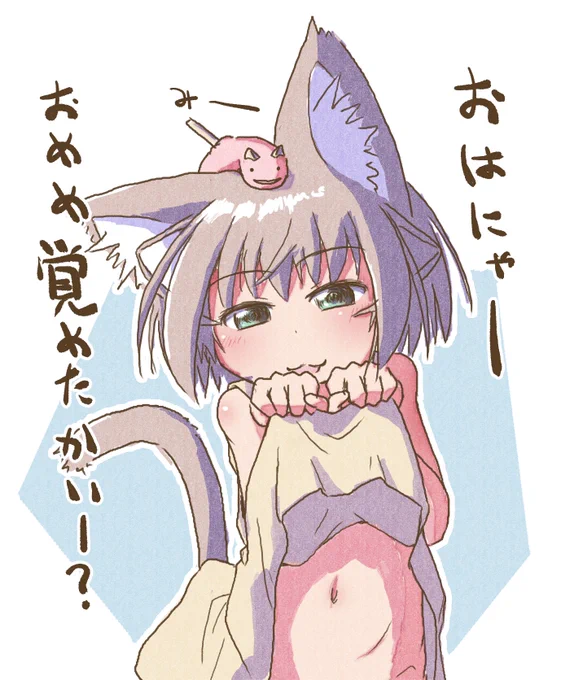 おはにゃーございます。いいおなかの日ってことで、それぽいおはにゃを再掲です。
#いいおなかの日 