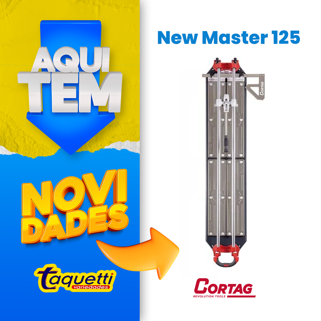TaquettiVaried1's tweet photo. Novidade💥 O Cortador de piso manual capacidade até 1250 mm New Master da Cortag é indicado para cortes de piso cerâmico e porcelanatos com até 15 mm de espessura. Ideal para uso em construção, reforma, manutenção etc.
.
Na Taquetti Variedades Tem de Tudo!😉 https://t.co/8V2xC6J7T3