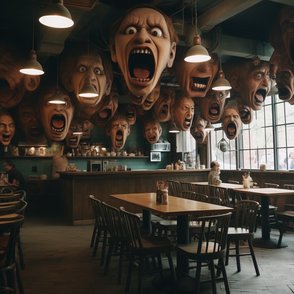 cine_codeAI's tweet photo. EAT!!!! Come in and...EAT. NOW!!!!
#AIart #AIArtistCommunity #midjouney #midjourneyart #sharedreams #nightmares #digitalart #sciencefiction #scifiart https://t.co/ZmjsVDoQqJ