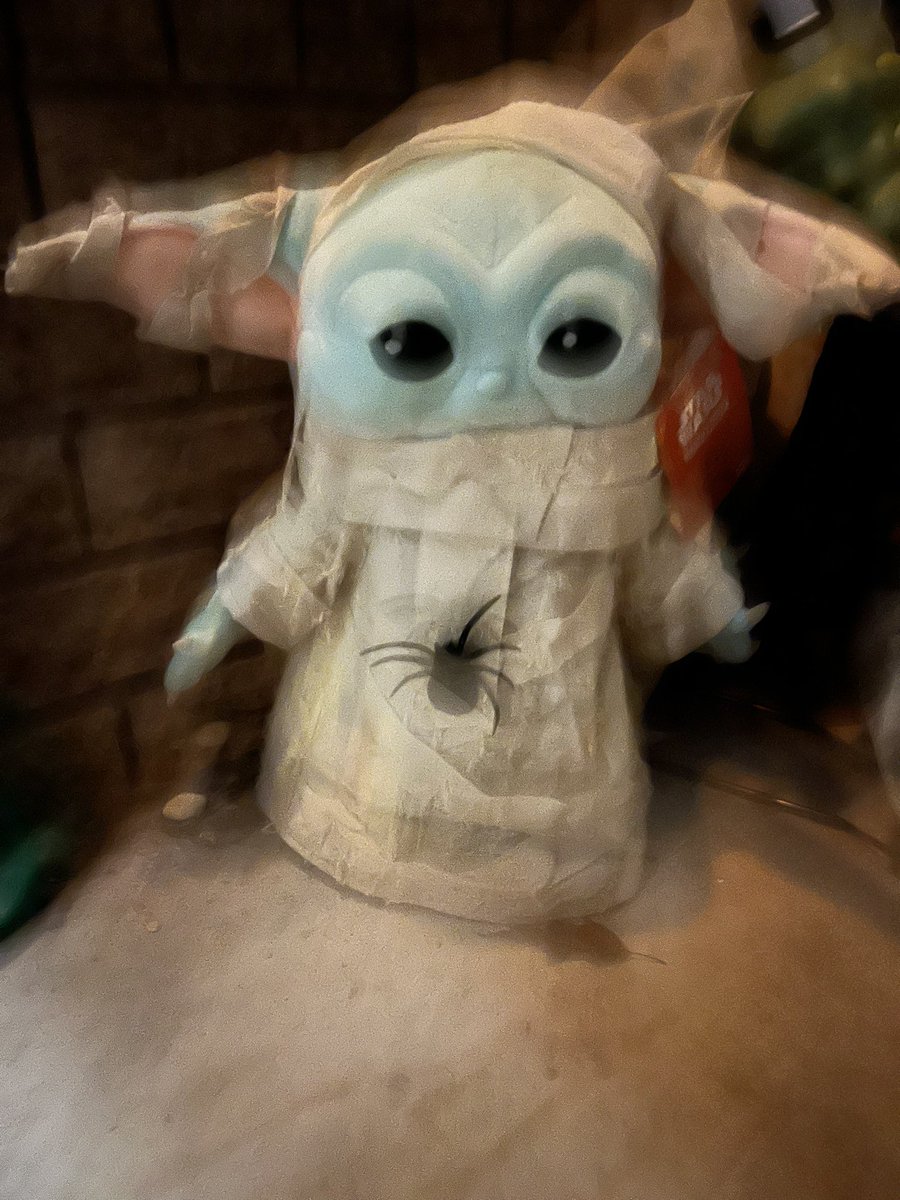 Best post Halloween purchase - 18” #Grogu yard plush (~$10)… 

Did you find and buy any good deals?

#PostHalloween #PostHalloweenDeals #Halloween2023 #Halloween