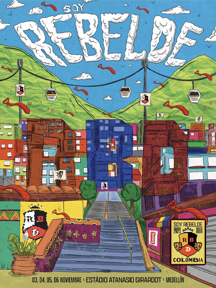 rbdposter's tweet photo. Medellín Event Poster
Estadio Atanasio Girardot, CO 
3, 4, 5 y 6 de Noviembre, 2023
#SoyRebeldeTour https://t.co/qyw7PvDwhK