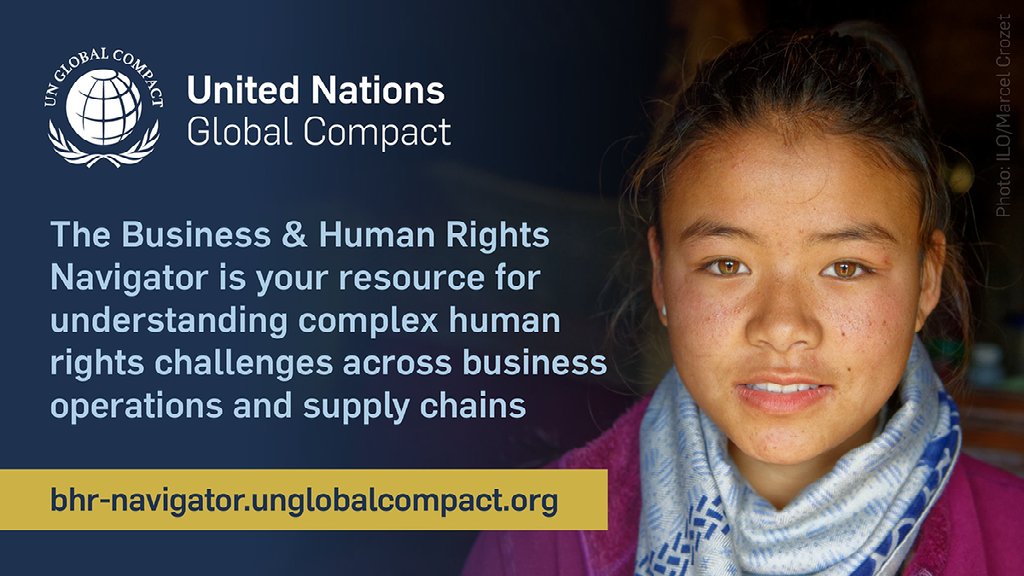 As we countdown to #HumanRights75, let's take action with the UN @globalcompact #BizHumanRights Navigator. It equips your company to comprehend and tackle human rights impacts within its operations & supply chains. Access insights & #HRDD recommendations: bhr-navigator.unglobalcompact.org