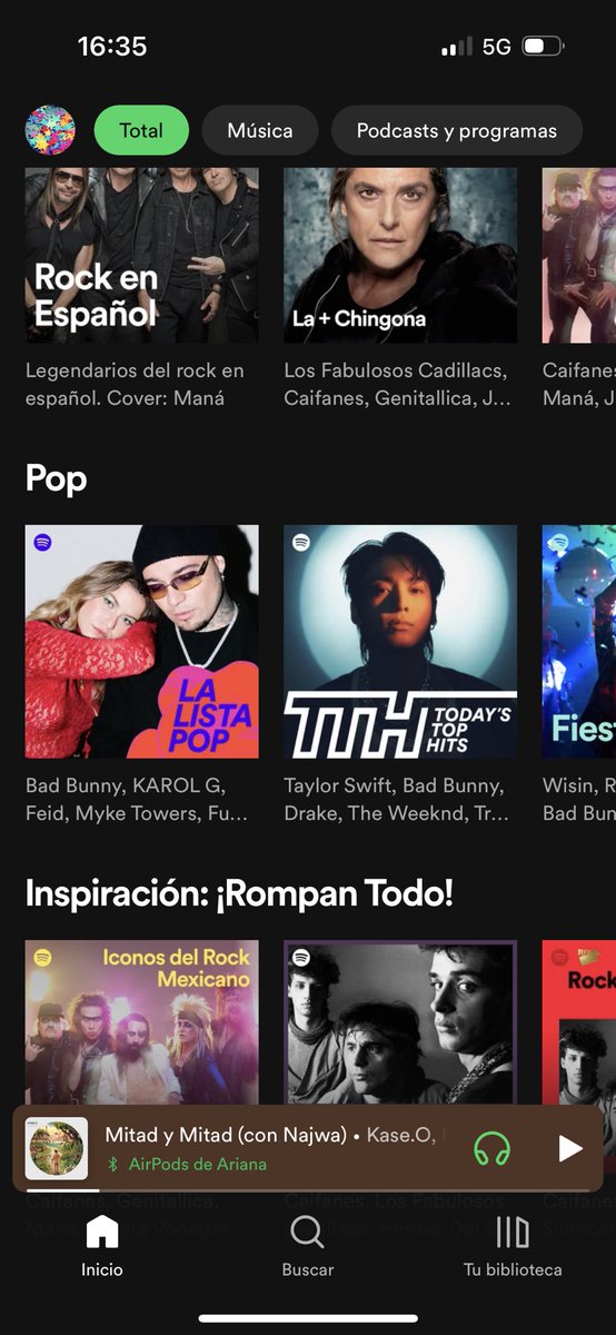 ariana15ch's tweet image. Qué onda mi Juan, aquí están las recomendaciones #AlgoritmoDeSpotify