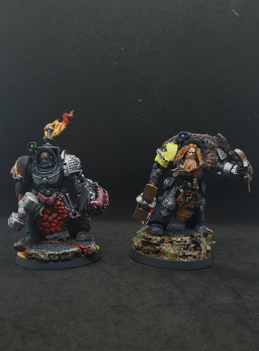 RhydonH's tweet photo. #HobbyStreak Day 89, I finished those Termies! 
#Warhammer40k #Warhammer #WarhammerCommunity #PaintingWarhammer #Deathwatch #DeathwatchTerminator #AdeptusAstartes #Astartes #SpaceMarines https://t.co/3hecWcqsYN