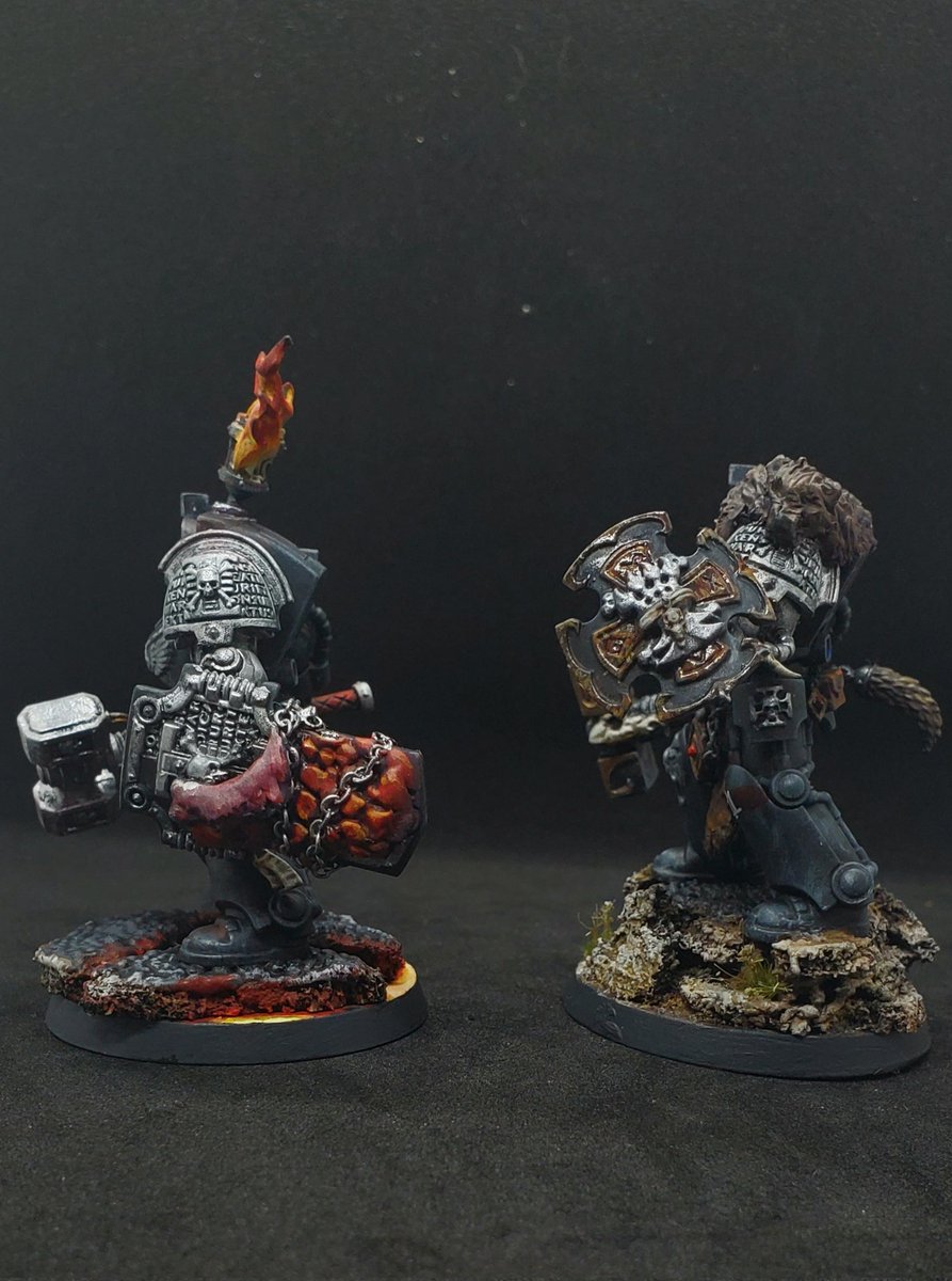 RhydonH's tweet photo. #HobbyStreak Day 89, I finished those Termies! 
#Warhammer40k #Warhammer #WarhammerCommunity #PaintingWarhammer #Deathwatch #DeathwatchTerminator #AdeptusAstartes #Astartes #SpaceMarines https://t.co/3hecWcqsYN