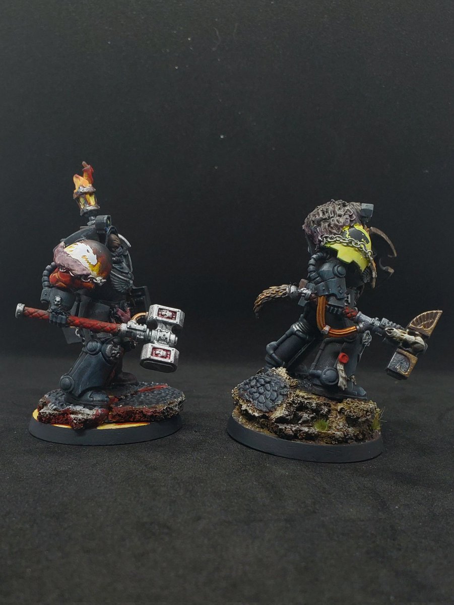 RhydonH's tweet photo. #HobbyStreak Day 89, I finished those Termies! 
#Warhammer40k #Warhammer #WarhammerCommunity #PaintingWarhammer #Deathwatch #DeathwatchTerminator #AdeptusAstartes #Astartes #SpaceMarines https://t.co/3hecWcqsYN