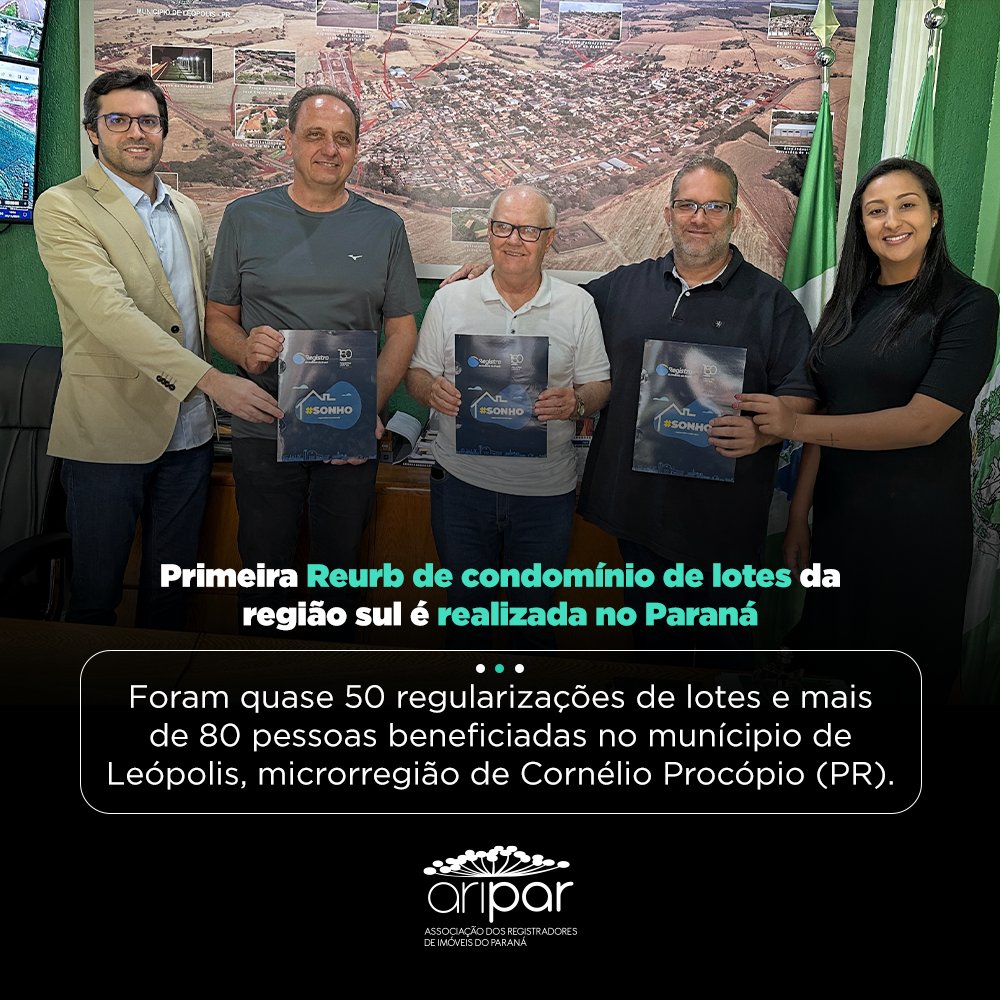 Conheça os novos titulares do registro de imóveis do Paraná - ARIPAR