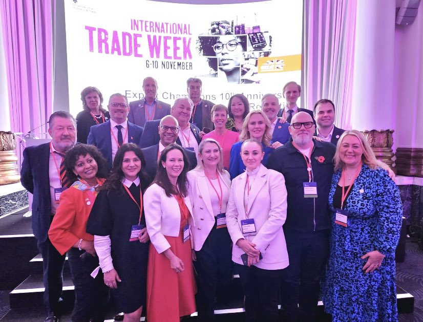 A great start to International Trade Week (ITW2023) catching up with my fellow @biztradegovuk Northern Powerhouse Export Champions down in London  #NPHExportChamps