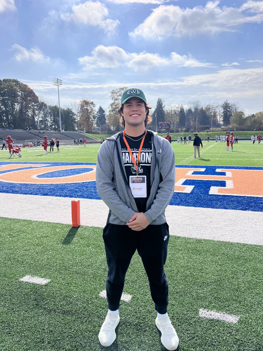 Thanks <a href="/HopeCollegeFB/">Hope College Football</a> for the great experience on Saturday! Congrats on the win!

<a href="/PStuursm/">Peter Stuursma</a> <a href="/CoachHawken/">Andrew Hawken</a> <a href="/Wmstonfootball/">Williamston Football</a>