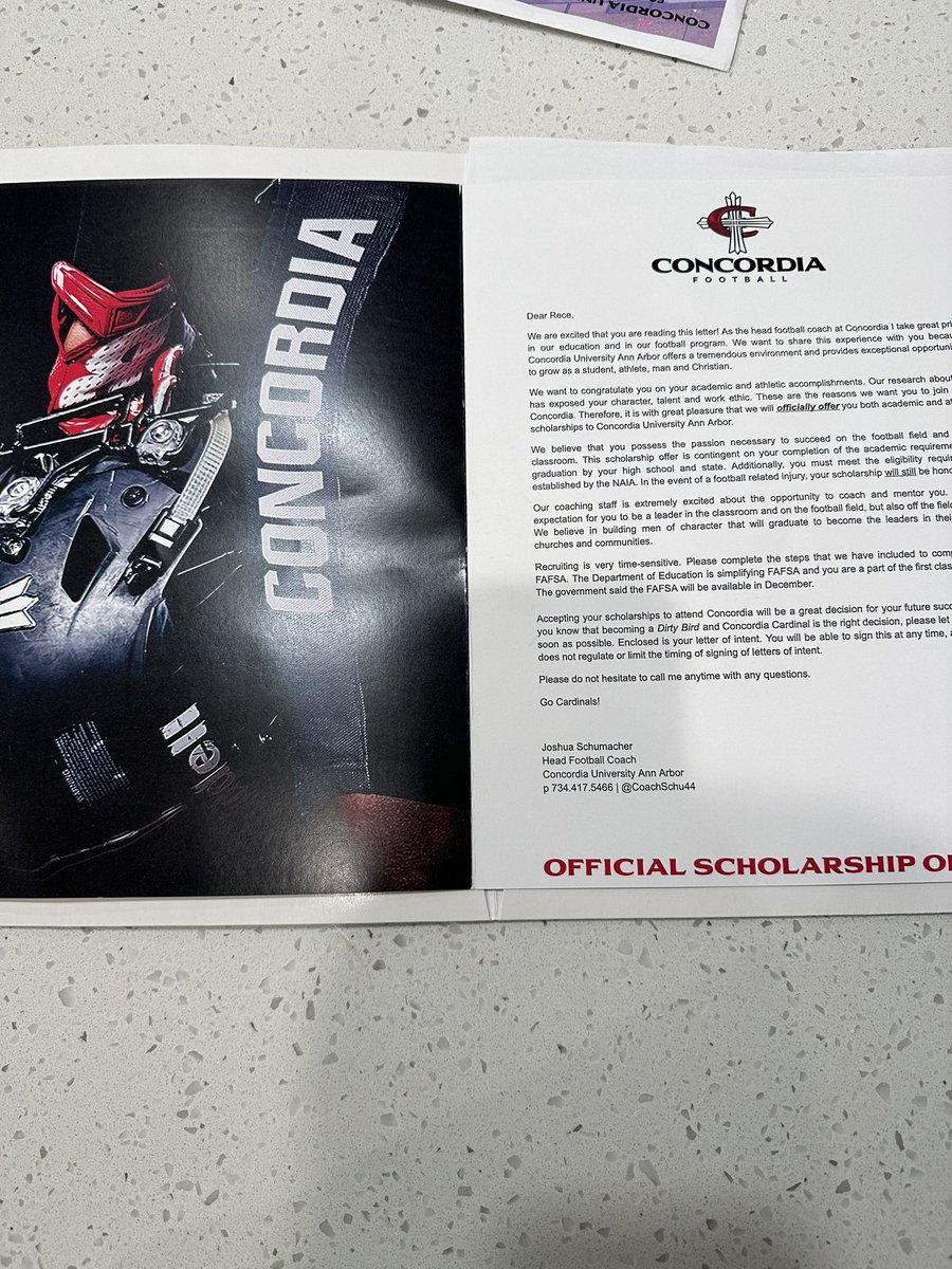 Blessed to receive an offer from Concordia University Ann Arbor!! <a href="/Coach_Straz/">Coach Straz</a> <a href="/CoachSchu44/">Joshua Schumacher</a>