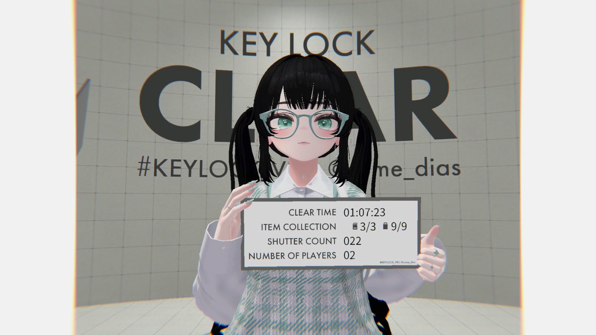 Mint_Kor's tweet photo. Successful escape😊
#KEYLOCK_VRC #リアルチェキをGET https://t.co/h4SkRDpkAQ