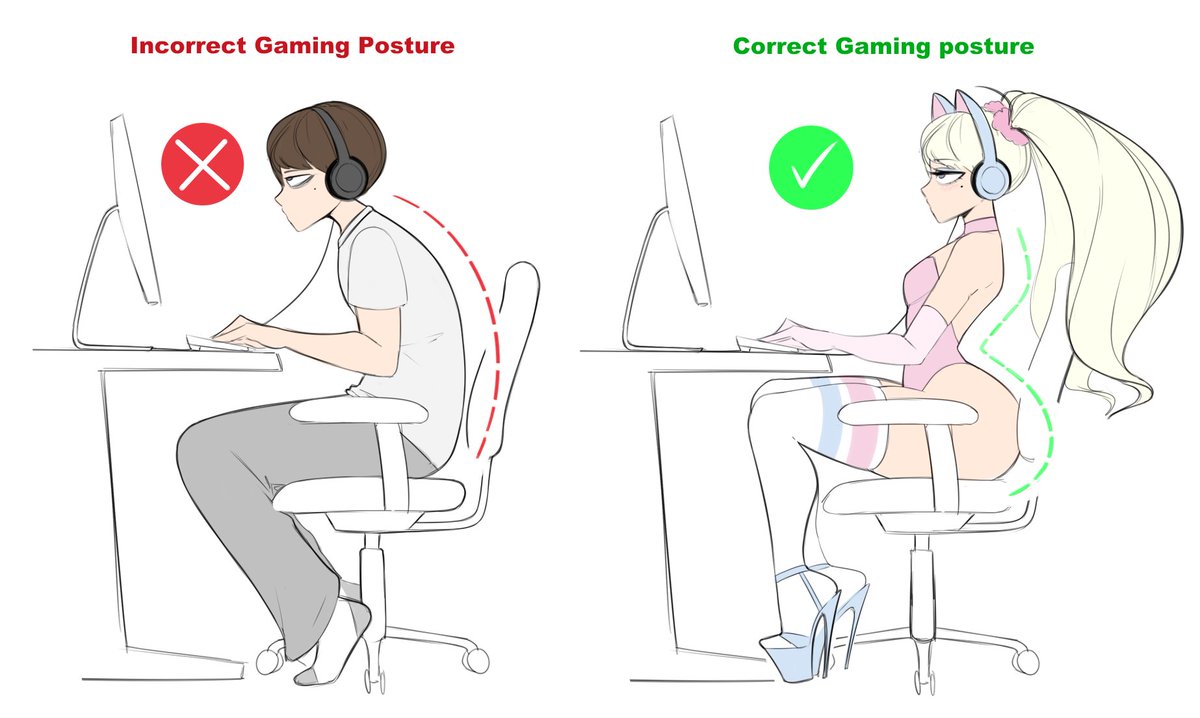 Check your posture, gamers
