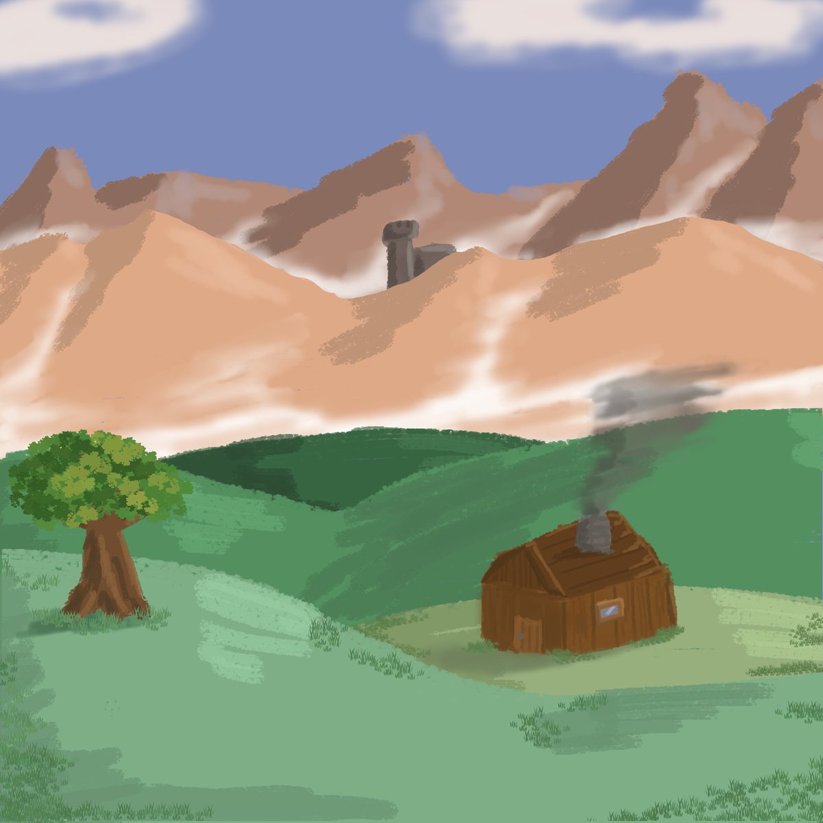Cobra_ss's tweet photo. Was fed up of being too scared of not producing something perfect i smashed out this without being to careful.
Good to just create
#art #artist #artwork #ArtistOnTwitter #sketch #landscape #cabin #castle #environmentart #tree #digitalart #colourart #atmosphericperspective https://t.co/83RUAwvenw