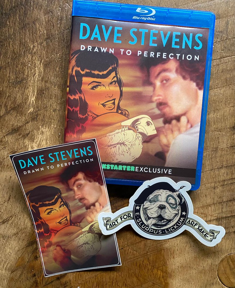 RocketeerTrust's tweet photo. There are still some "Drawn to Perfection" Blue-Rays &amp; stickers from the Kickstarter campaign from earlier this year: https://t.co/fxuqVCNEWZ   #DaveStevens #BettiePage #TheRocketeer #Rocketeer #DrawntoPerfection #DaveStevensDrawntoPerfection #DaveStevensMovie #film #documentary https://t.co/OkfZPoAX4V