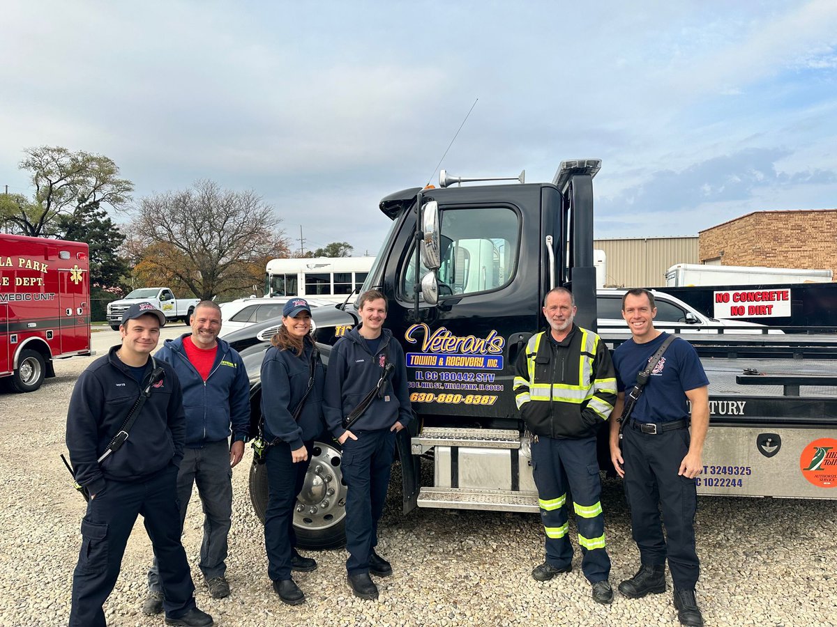 IAFF2392's tweet photo. Huge thank you to Veterans towing for donating vehicles for us to train on and allowing us to use their facilities to train at! We were able to train on vehicle extrication as well as vehicle stabilization! Thanks again! https://t.co/KzhCsCCUpy