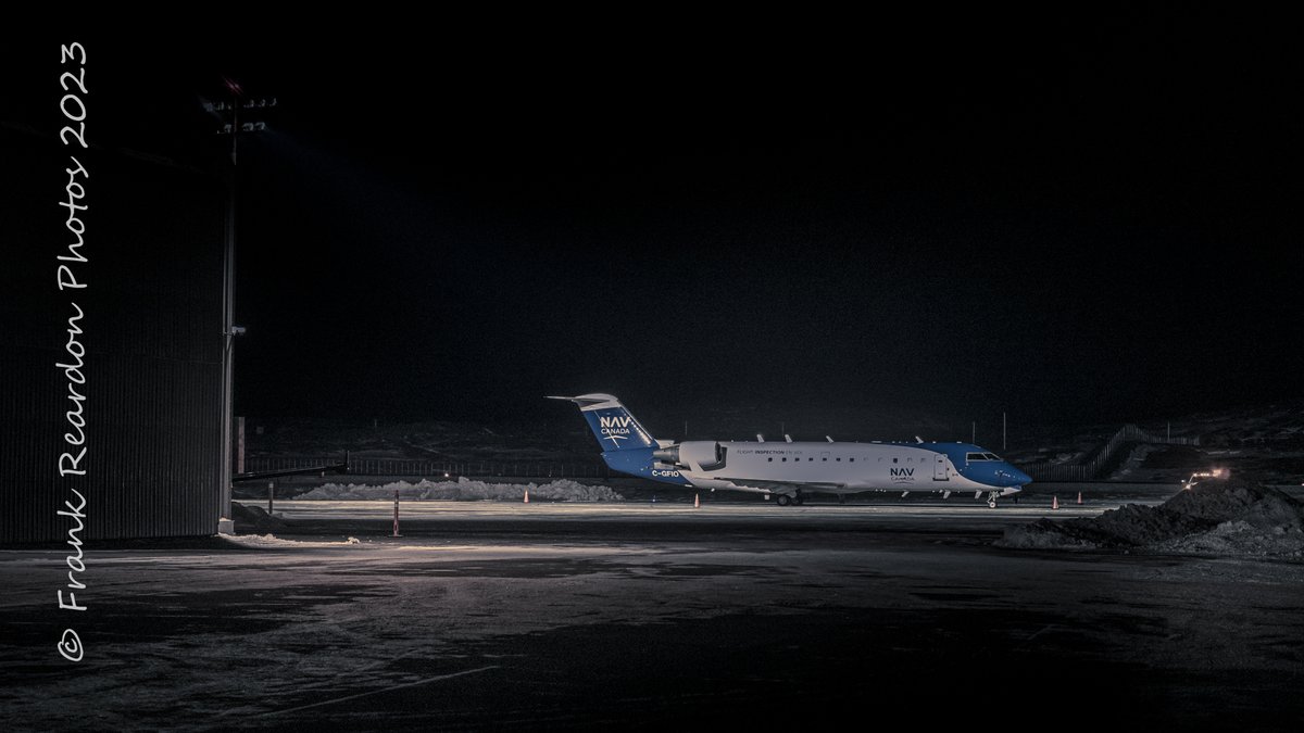 FrankReardon1's tweet photo. Spotter the @navcanada #CRJ2 here in #Iqaluit #Nunavut this evening NOV.6.2023 #YFBSpotters #CGNVC https://t.co/yqxOGweA0L