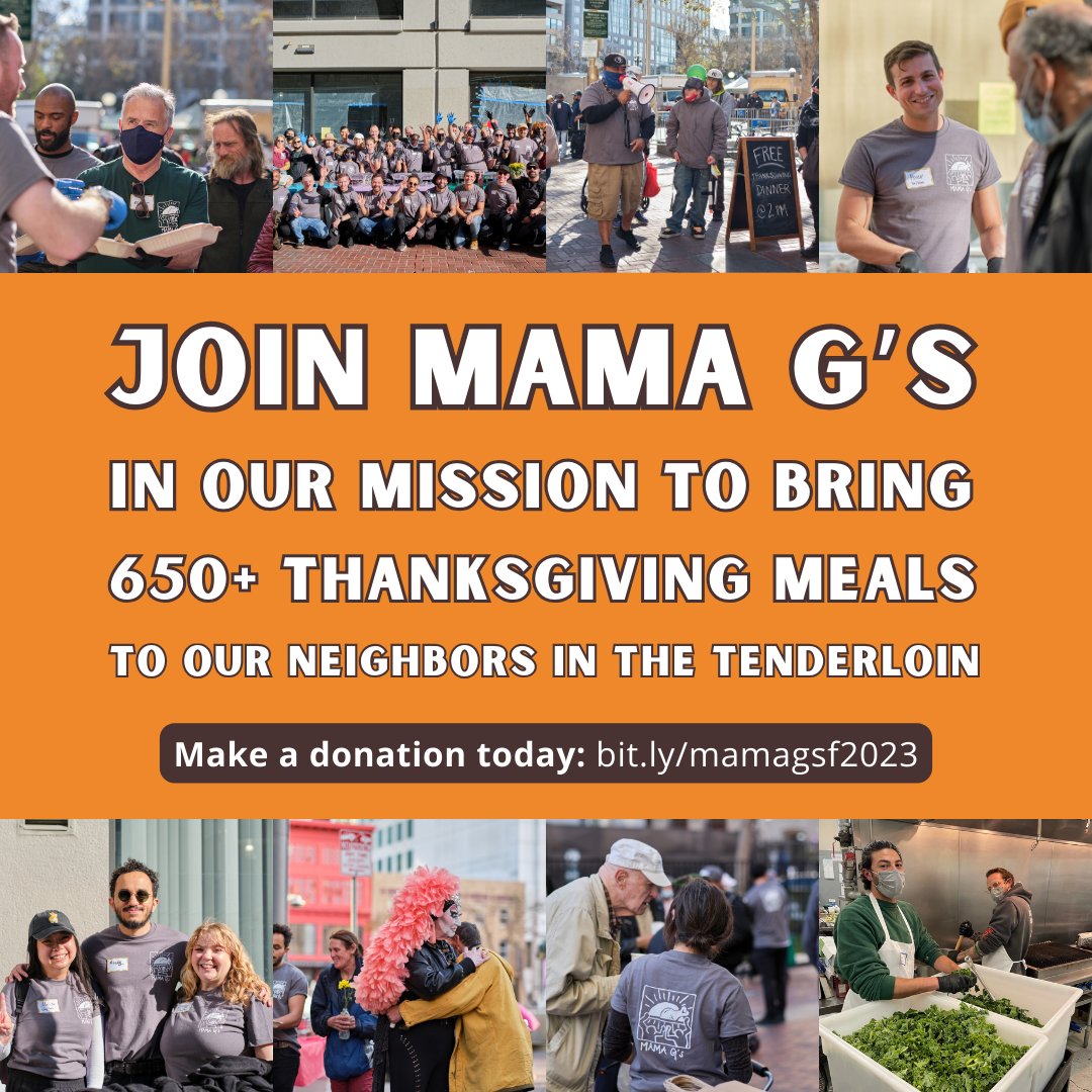 mamaGsf's tweet photo. For 15 years and counting, Mama G’s has been sharing food and hope, and bringing resources donated by members of the community directly to those who need it most. 

We’re still going strong, and we need YOUR help to continue our work for the next 15 years! https://t.co/38C2qJrjt3