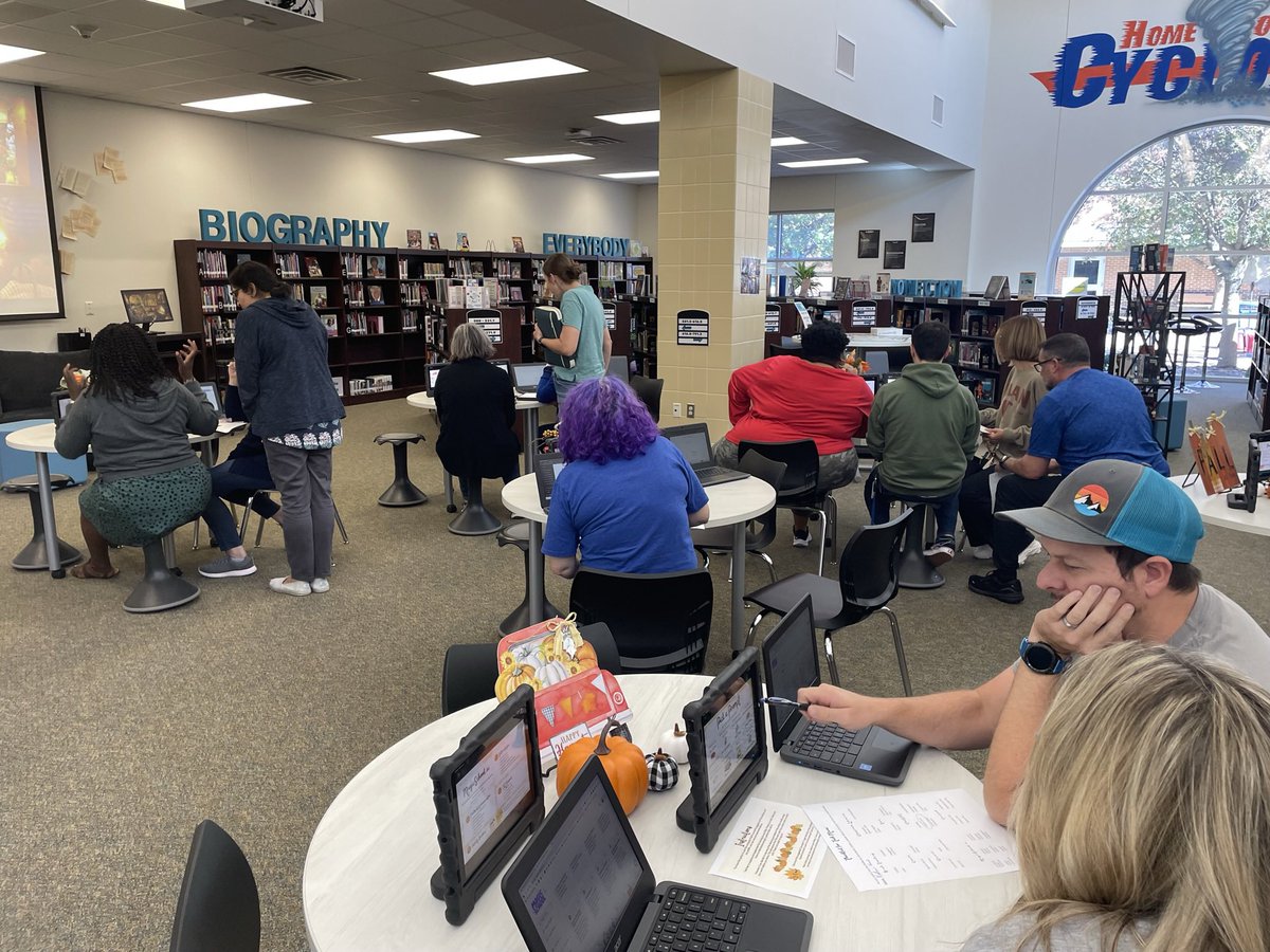 baconedtech's tweet image. @cobb_cyclones are #ThankfulforTech! We explored AI tools such as @curipodofficial @briskteaching @quizizz @magicschoolai @chatgptchatgpt @CanvaEdu , ate pie, and made friendship bracelets! Thanks to everyone who attended! @FriscoISDTech