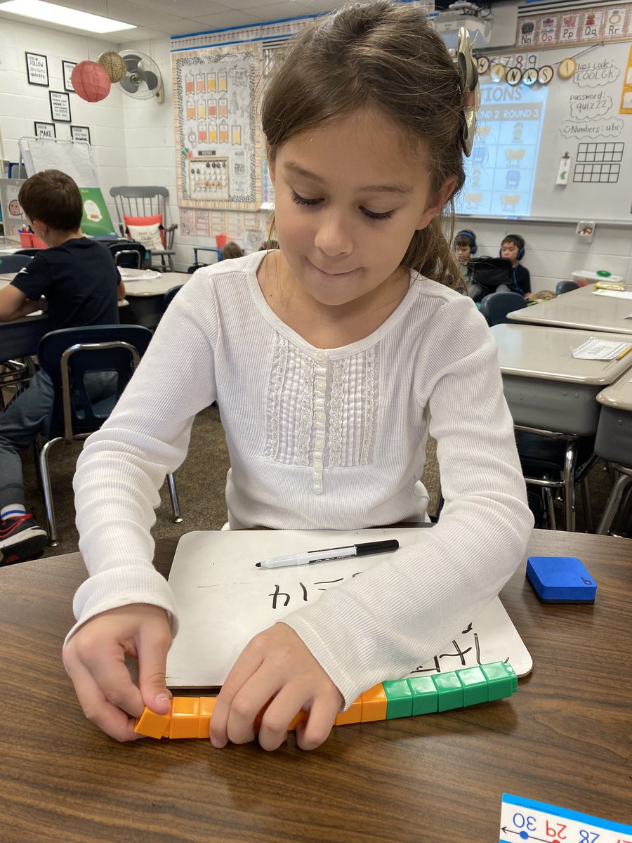 dclingingsmith1's tweet photo. First graders learned different strategies to find an unknown addends today in math. They worked really hard and had many excited success moments at the small group table too!! ๐โค๏ธ #fabulousfirsties #mathworkshop #missingaddends @VV_Voyagers https://t.co/FGWDTa1ZIw