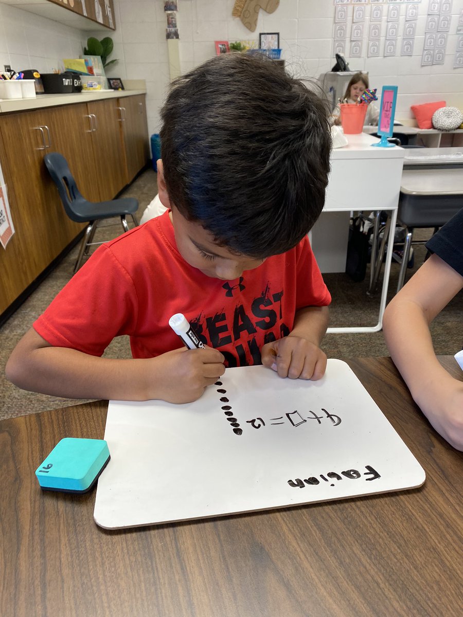 dclingingsmith1's tweet photo. First graders learned different strategies to find an unknown addends today in math. They worked really hard and had many excited success moments at the small group table too!! ๐โค๏ธ #fabulousfirsties #mathworkshop #missingaddends @VV_Voyagers https://t.co/FGWDTa1ZIw
