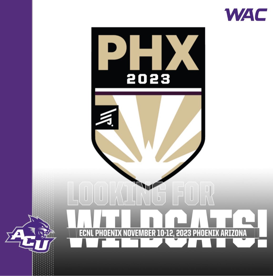 Coach Salas & Coach Adkison will be on the recruiting trail this weekend in Phoenix! 👀🌵 #GoWildcats | #ECNLPHX