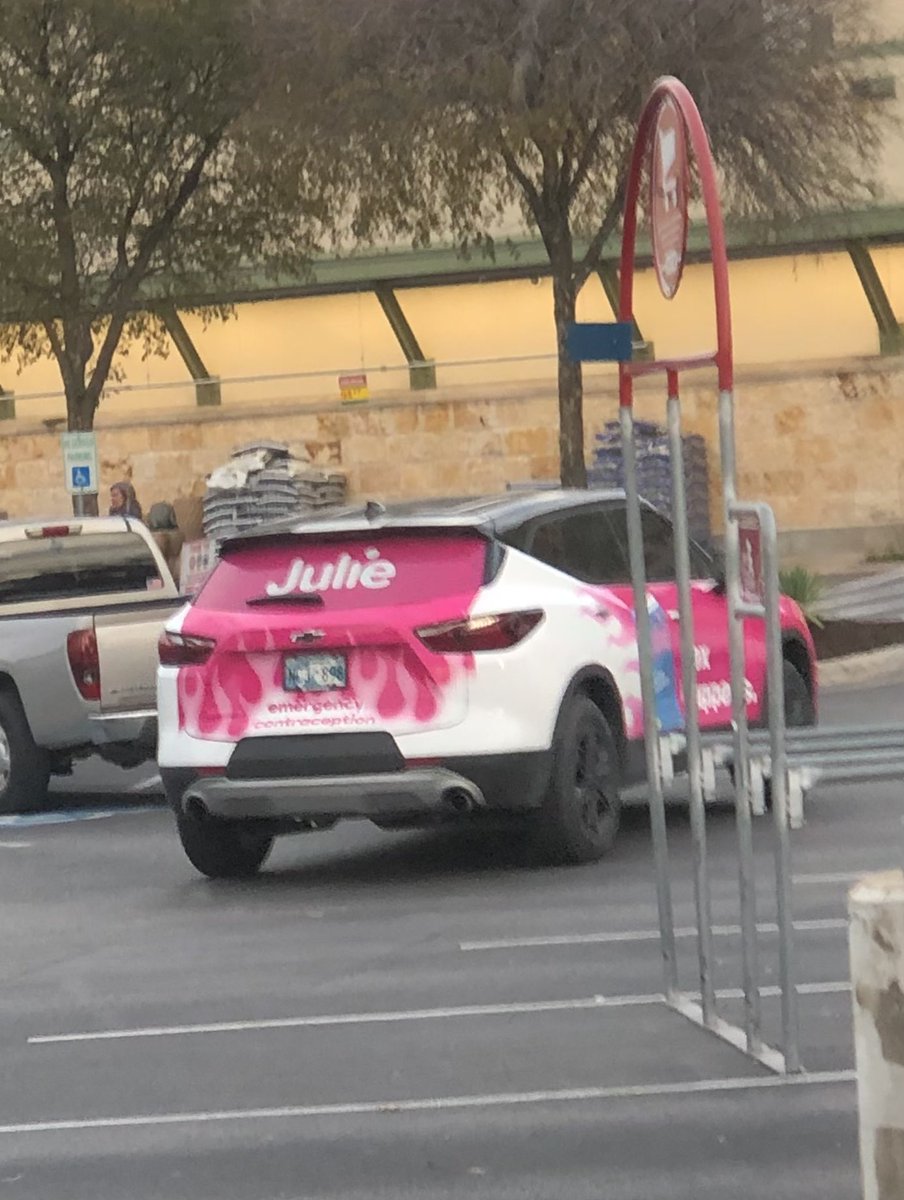 An “emergency contraception” vehicle? Anyone want to explain this one?