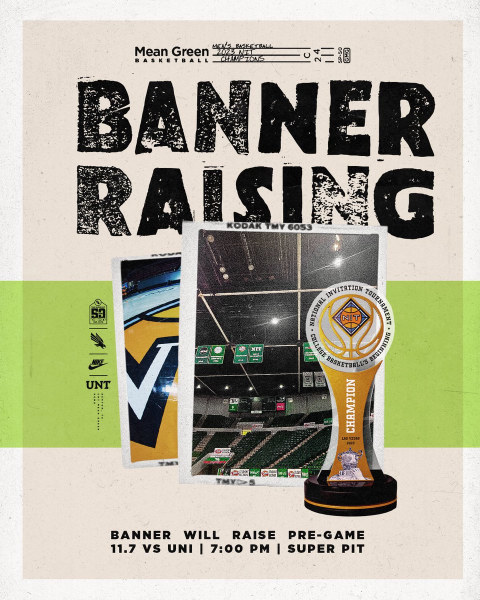 Join us pregame for Tuesday's season opener as we celebrate the amazing accomplishment of our championship squad.

The first 500 fans get a replica banner.
🎟️ northtex.as/3A4JB43

#GMG x #PackThePit