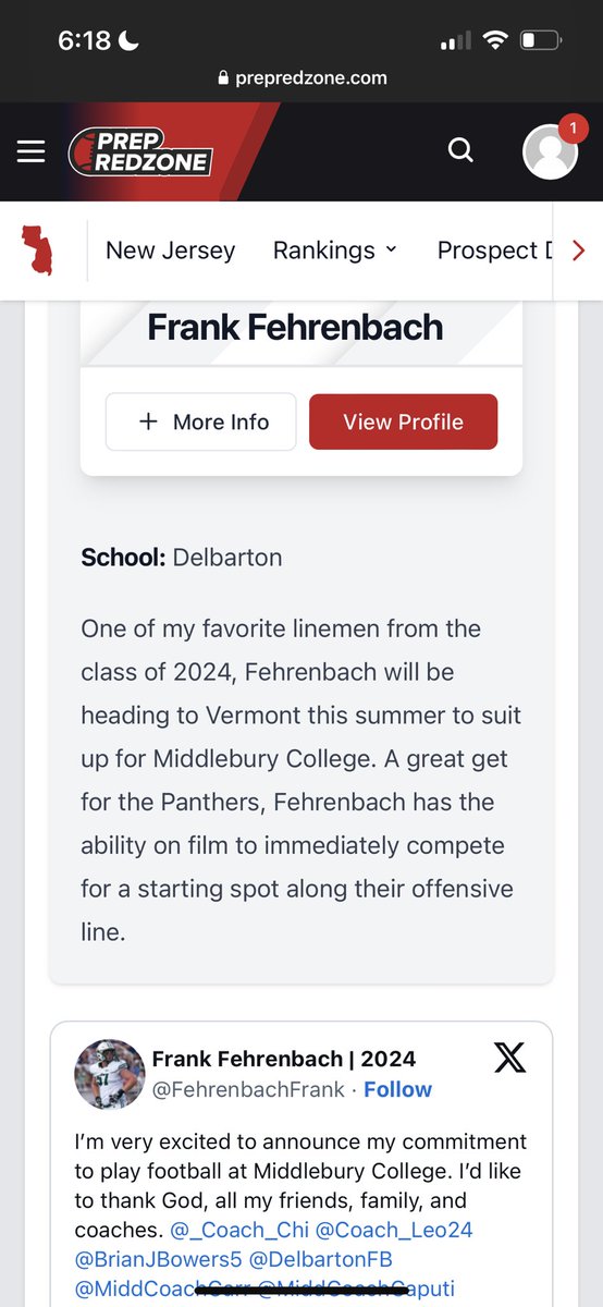 Thanks for the write up! <a href="/PrepRedzoneNJ/">Prep Redzone New Jersey</a> <a href="/_Coach_Chi/">Coach Luke Chiarolanzio</a>